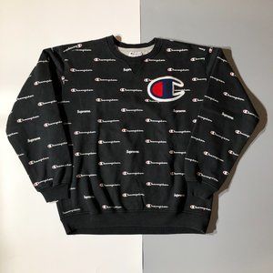 Supreme F/W 13 Champion Script Crewneck Black